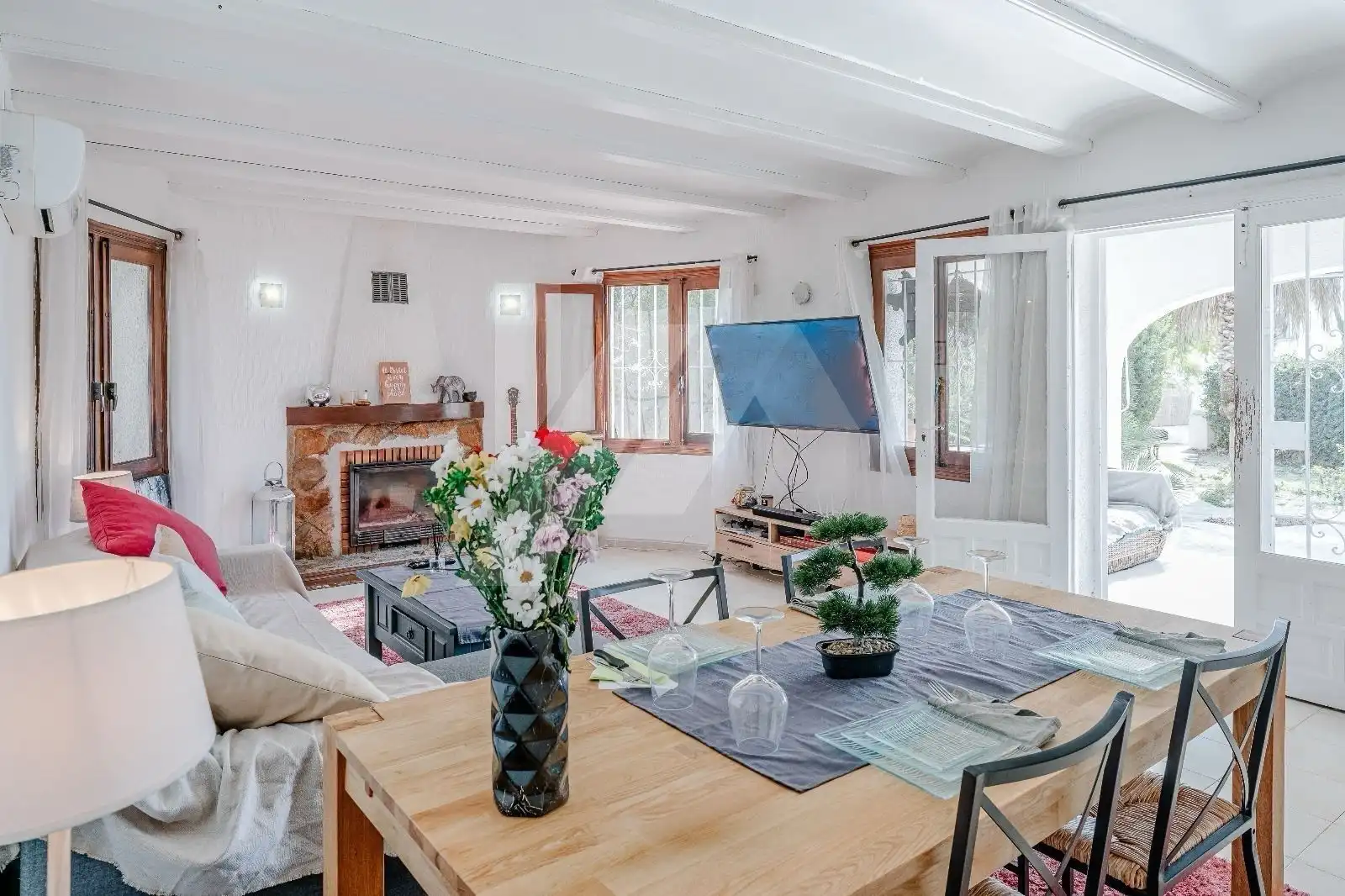 Living room of Houses for sale in Moraira  with Air Conditioner, Heating and Private garden