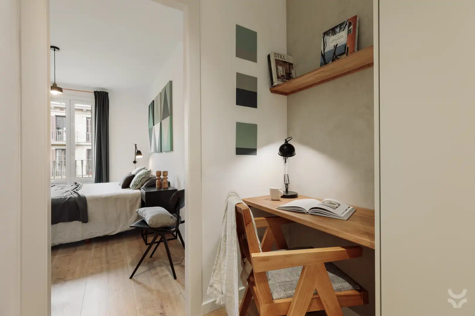 Bedroom of Apartments for rent in Barcelona  with Air Conditioner, Heating and Furnished