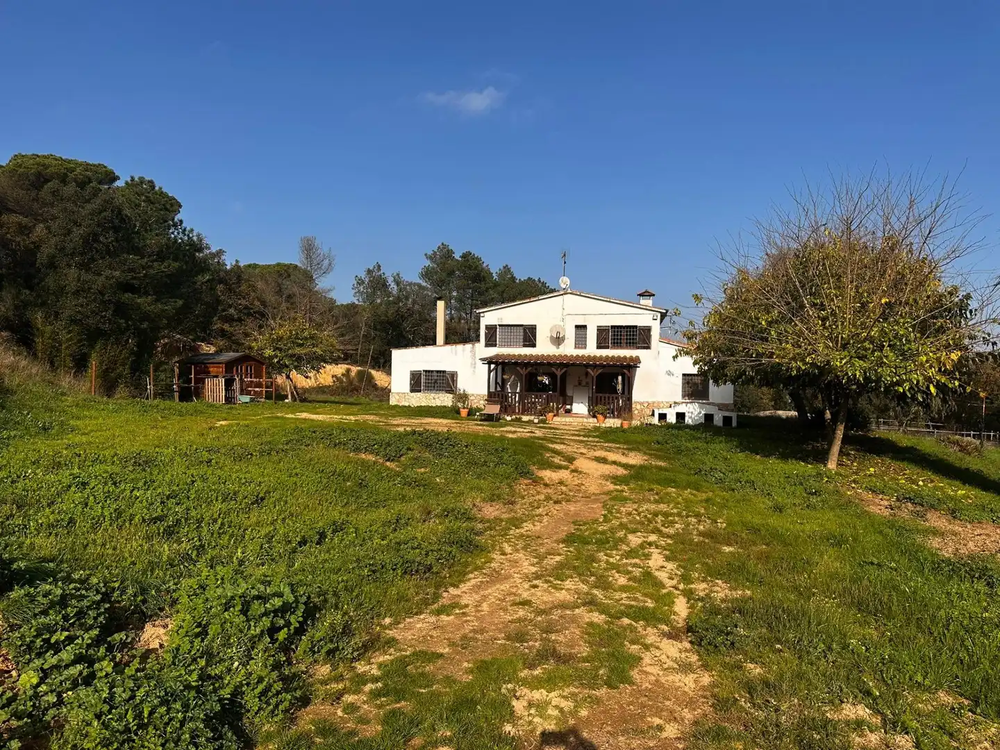 Vista exterior de Finca rústica en venta en Maçanet de la Selva con Calefacción, Jardín privado y Terraza