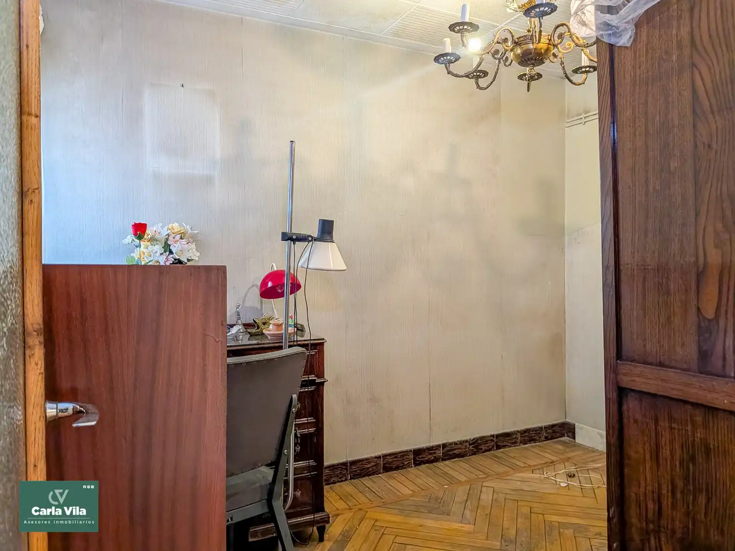 Schlafzimmer von Wohnung zum Verkauf in Lugo mit Heizung, Parkett und Terrasse