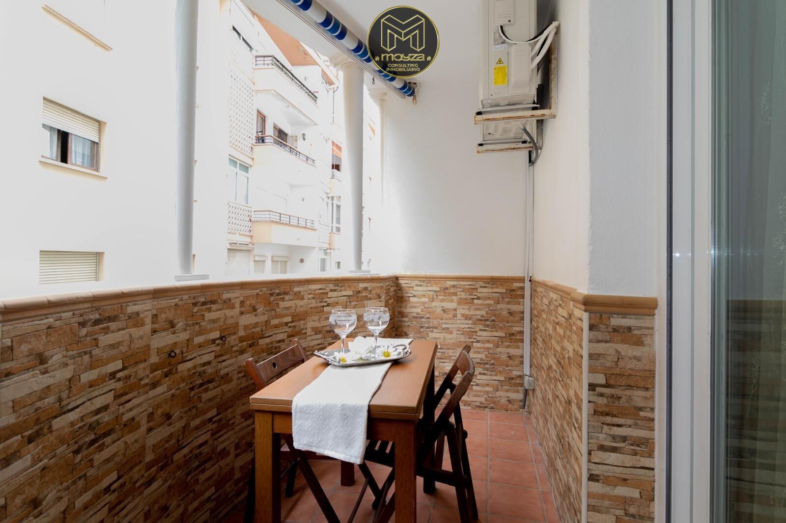 Balcony of Flat to rent in Estepona  with Air Conditioner, Balcony and Community pool