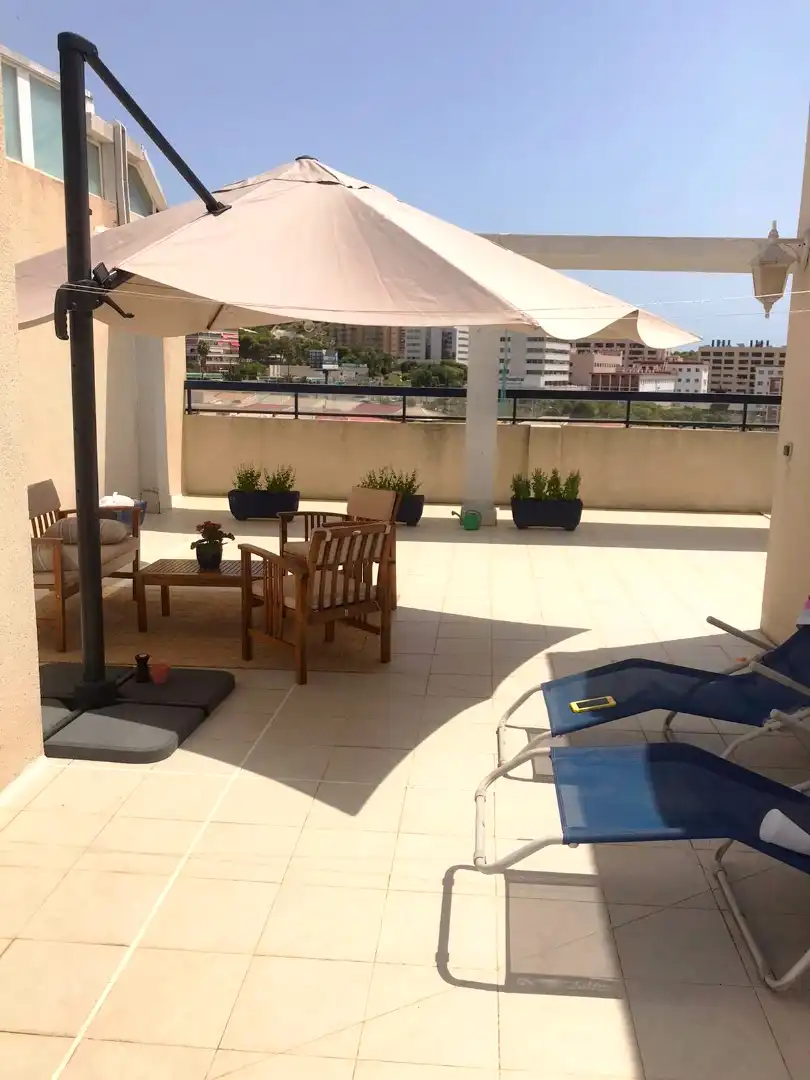 Terraza de Ático en venta en Alicante / Alacant con Aire acondicionado, Jardín privado y Parquet