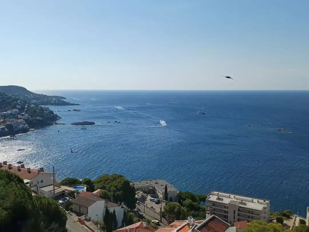 Vista exterior de Casa o xalet de lloguer en Roses amb Aire condicionat, Jardí privat i Moblat