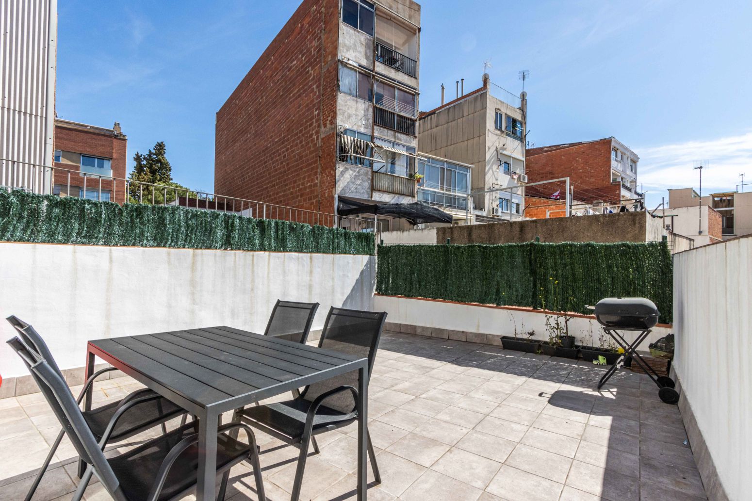 Terrace of Flat for sale in Terrassa  with Heating, Private garden and Parquet flooring