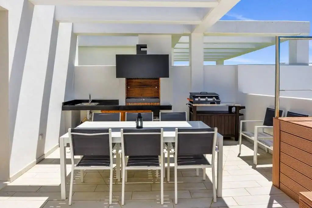 Terrace of Detached homes for sale in Manilva  with Air Conditioner, Private garden and Terrace