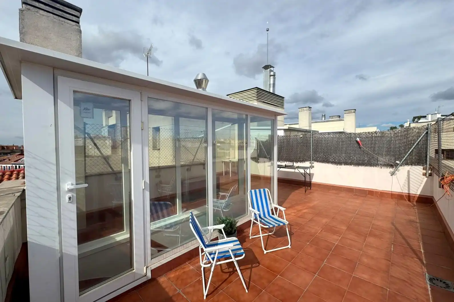 Terrasse von Dachboden zur Miete in Barrio de Salamanca