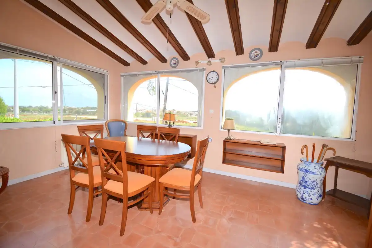 Esszimmer von Haus oder Chalet zum Verkauf in Dénia mit Klimaanlage, Heizung und Privatgarten