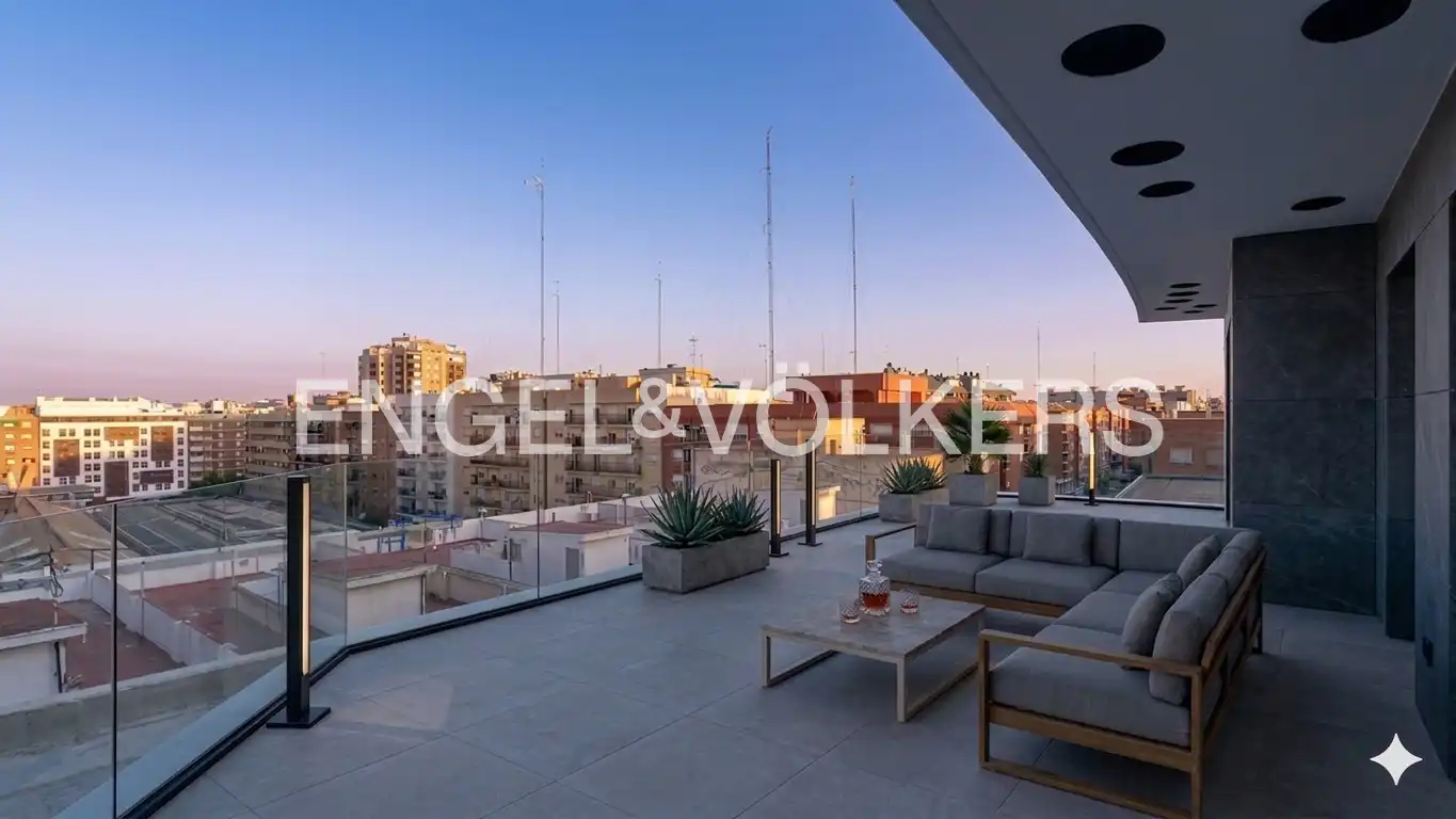 Terrasse von Dachboden zum Verkauf in Valencia mit Klimaanlage, Heizung und Terrasse
