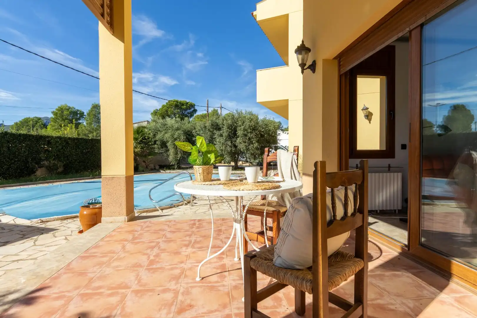 Terrassa de Casa o xalet en venda en Mont-roig del Camp amb Calefacció, Jardí privat i Terrassa