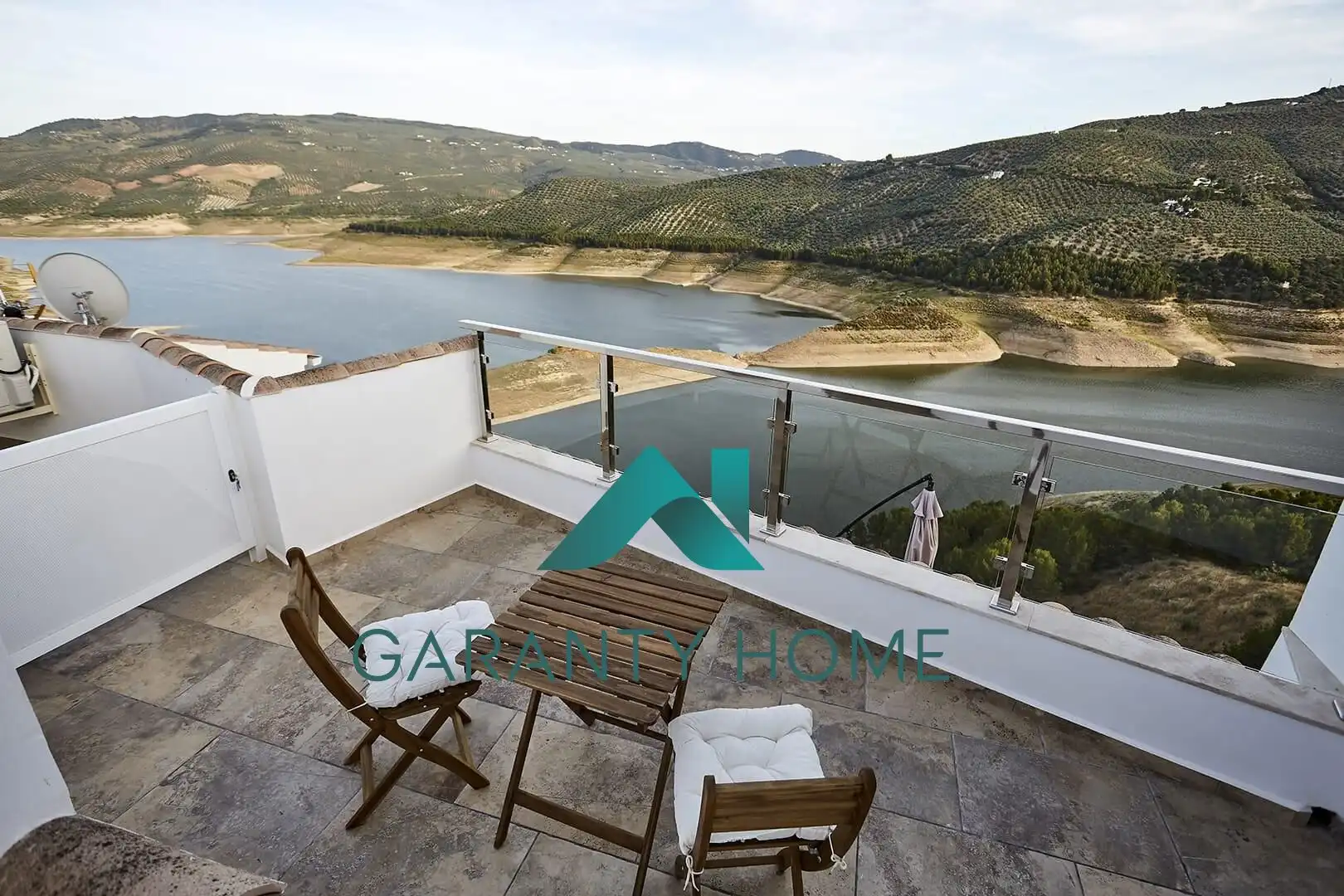 Garden of Houses for rent in Iznájar  with Air Conditioner, Terrace and Jacuzzi