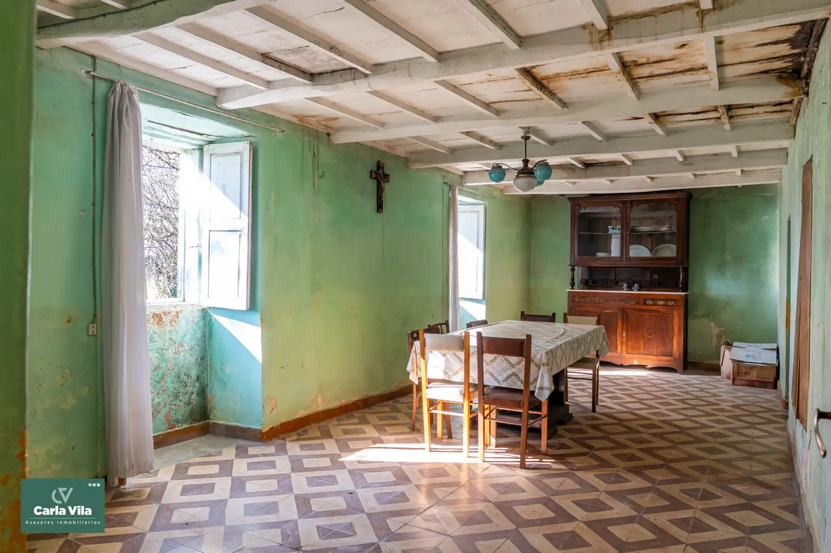 Comedor de Finca rústica en venta en Lugo con Jardín privado y Balcón