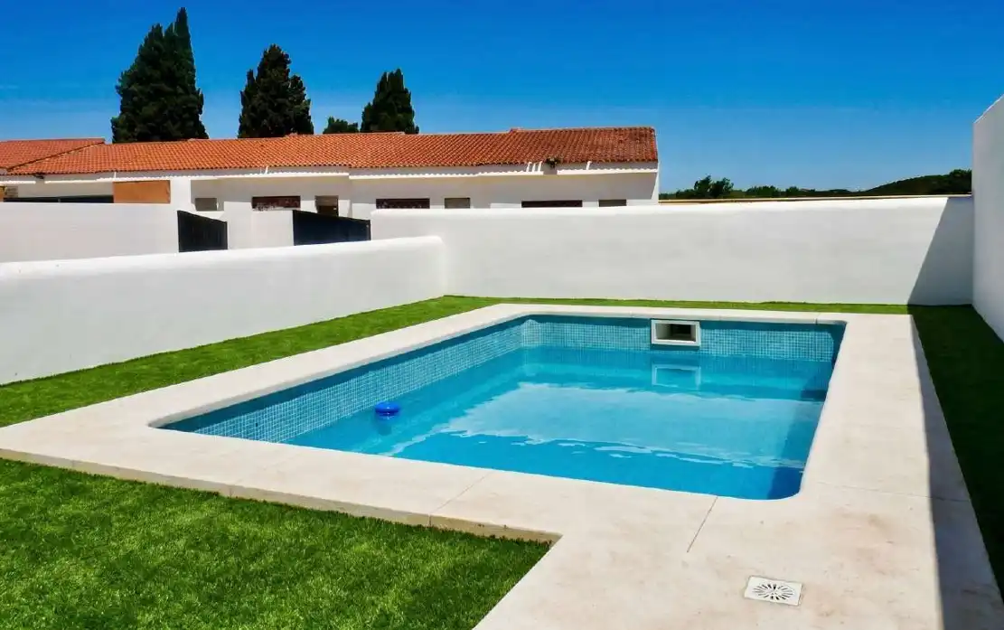 Swimming pool of Ground floor for sale in El Ronquillo  with Private garden, Terrace and Swimming Pool