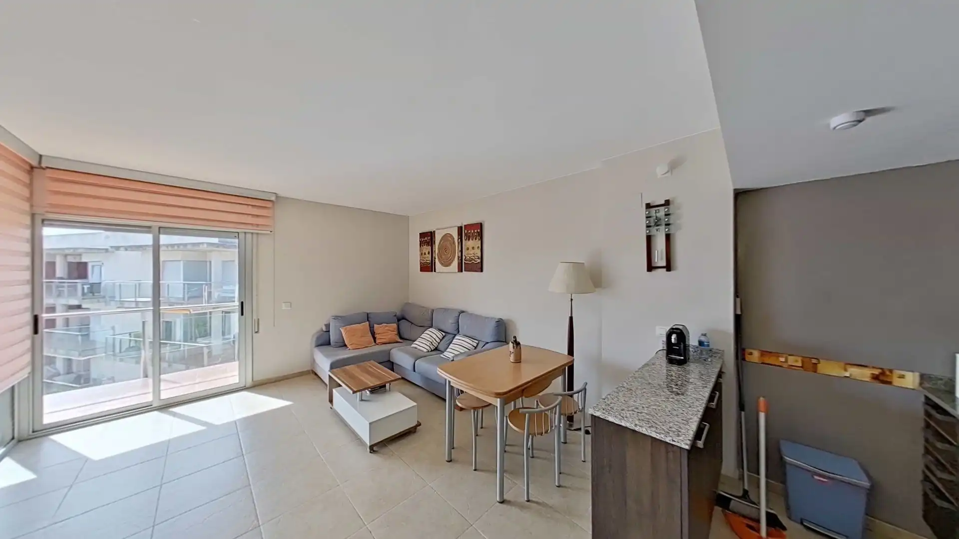 Sala de estar de Apartamento en venta en Roses con Aire acondicionado, Calefacción y Terraza