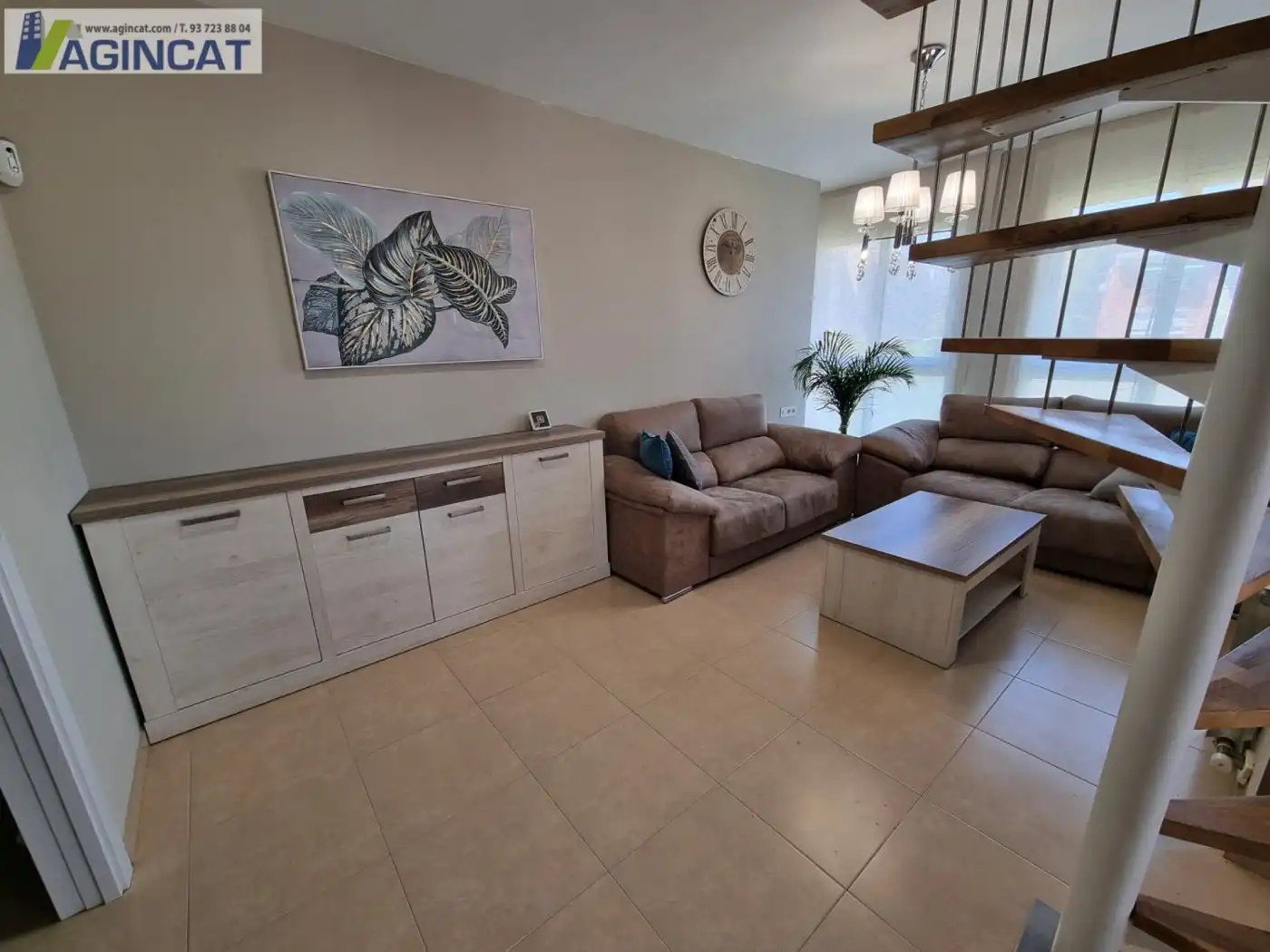 Sala de estar de Ático en venta en Sabadell con Terraza, Amueblado y Alarma