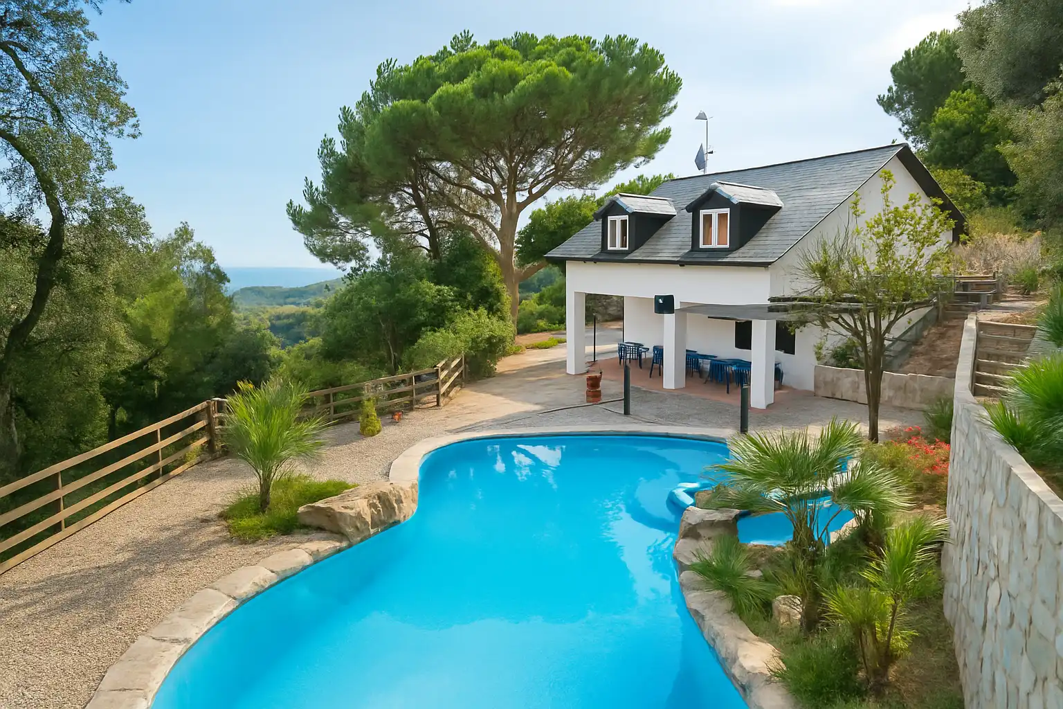 Piscina de Casa o chalet en venta en Sant Cebrià de Vallalta con Aire acondicionado, Calefacción y Jardín privado