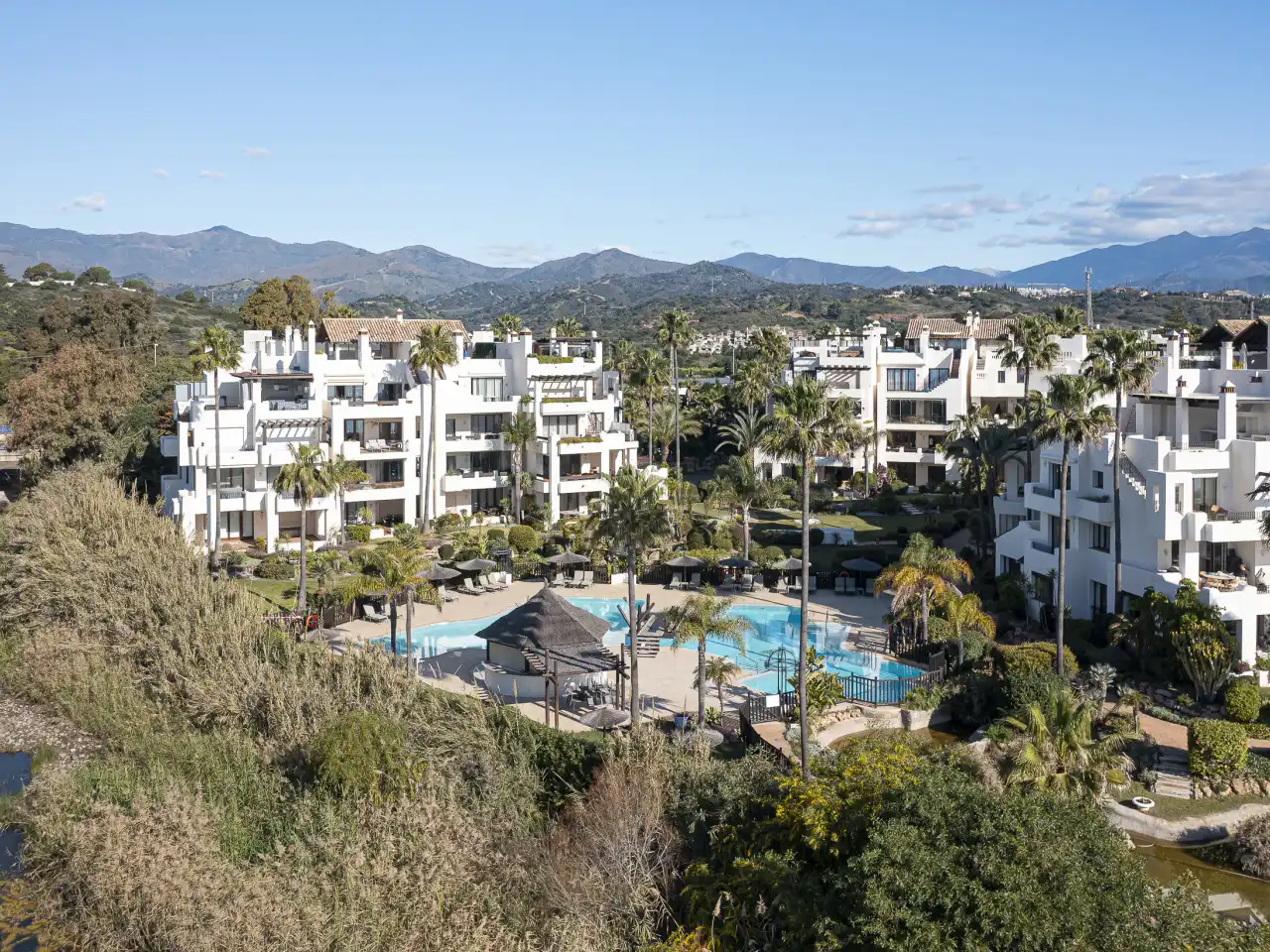 Exterior view of Duplexes for sale in Estepona  with Air Conditioner, Heating and Terrace