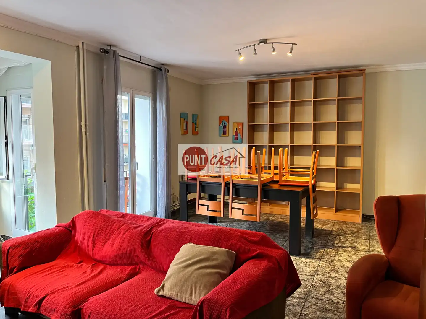 Sala de estar de Piso de alquiler en Lleida con Calefacción, Terraza y Amueblado