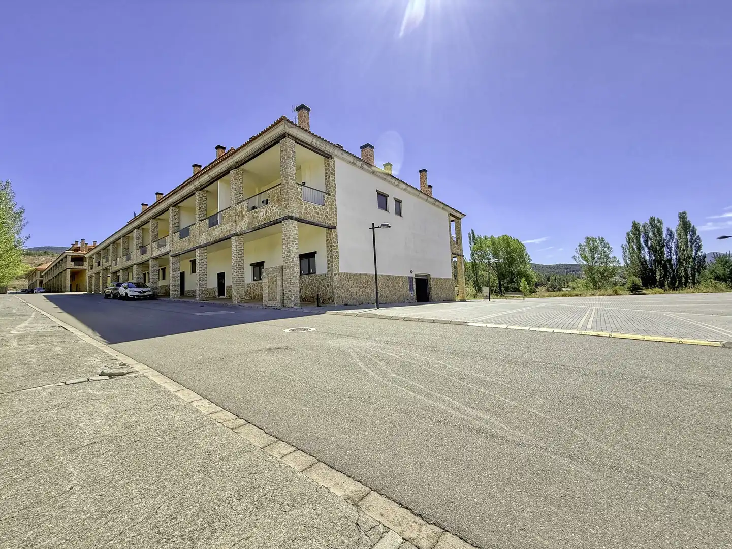 Vista exterior de Ático en venta en Alcalá de la Selva con Calefacción y Terraza