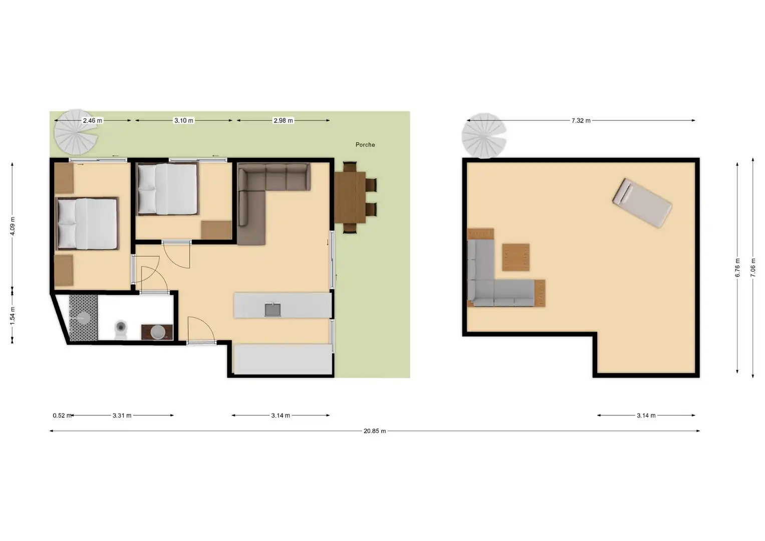 Apartments for rent in Mijas  with Air Conditioner and Washing machine