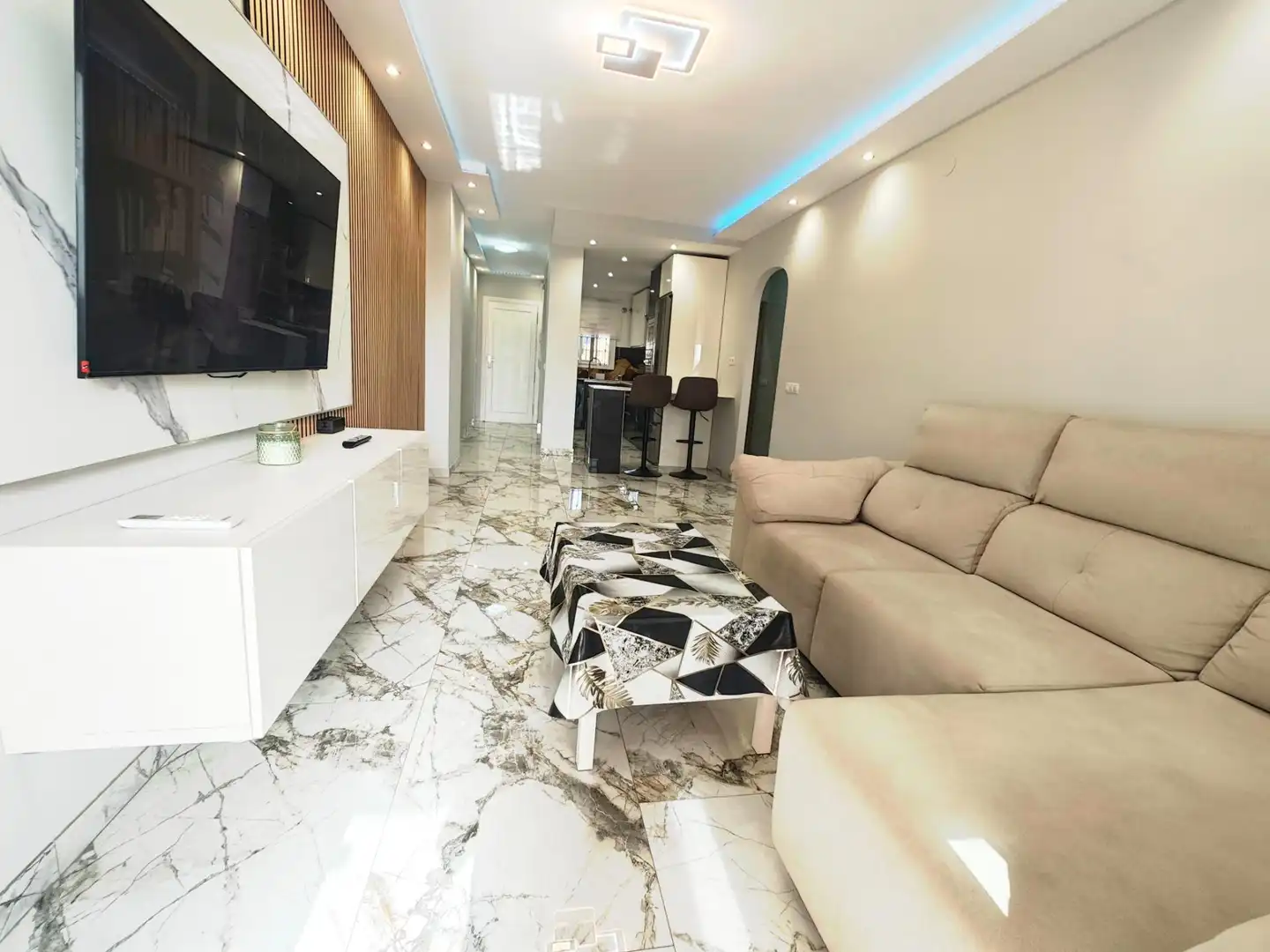 Living room of Ground floor for rent in Mijas  with Air Conditioner, Private garden and Terrace