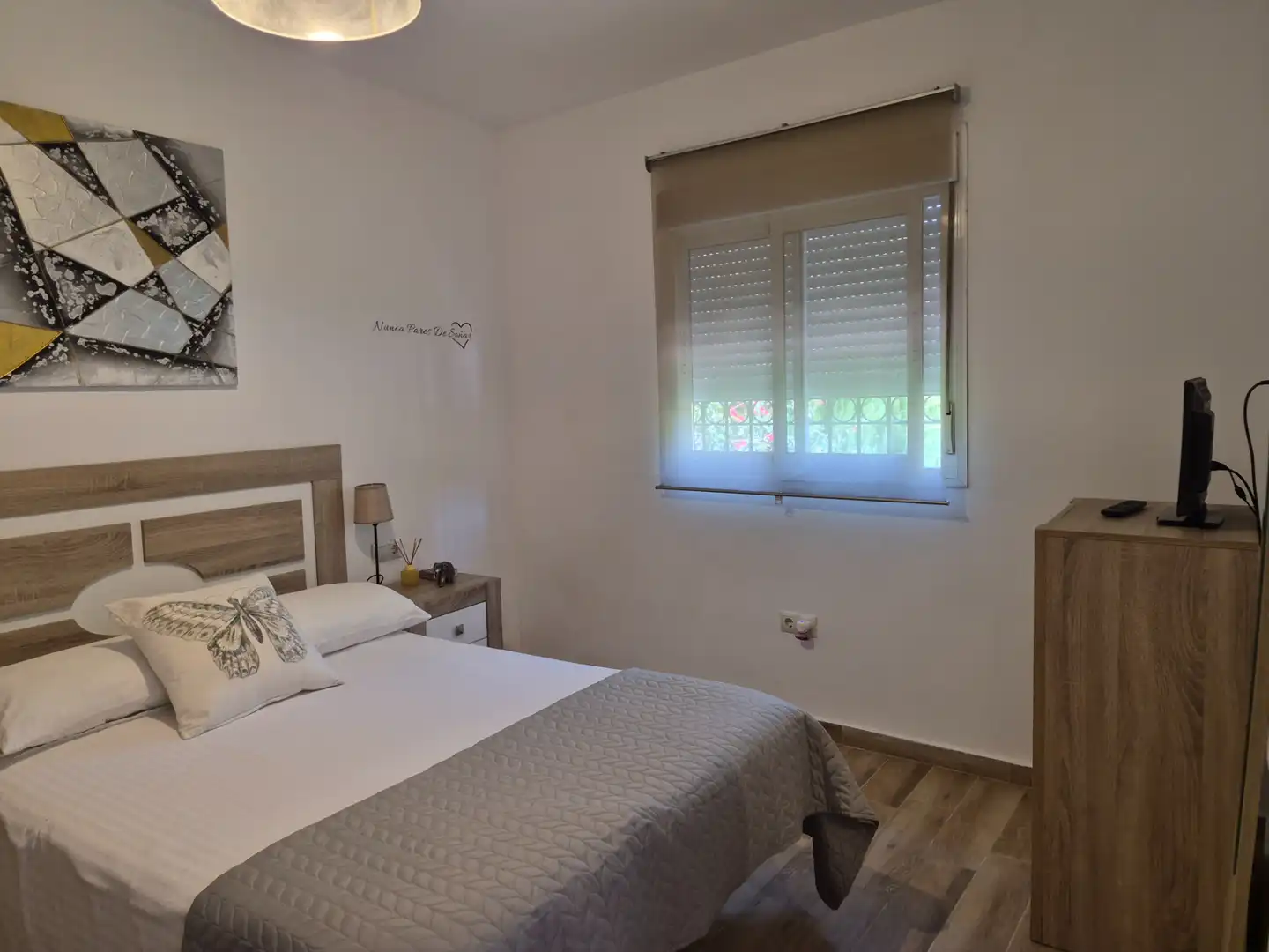Schlafzimmer von Haus oder Chalet zur Miete in Alcalá de Guadaira mit Klimaanlage, Heizung und Schwimmbad