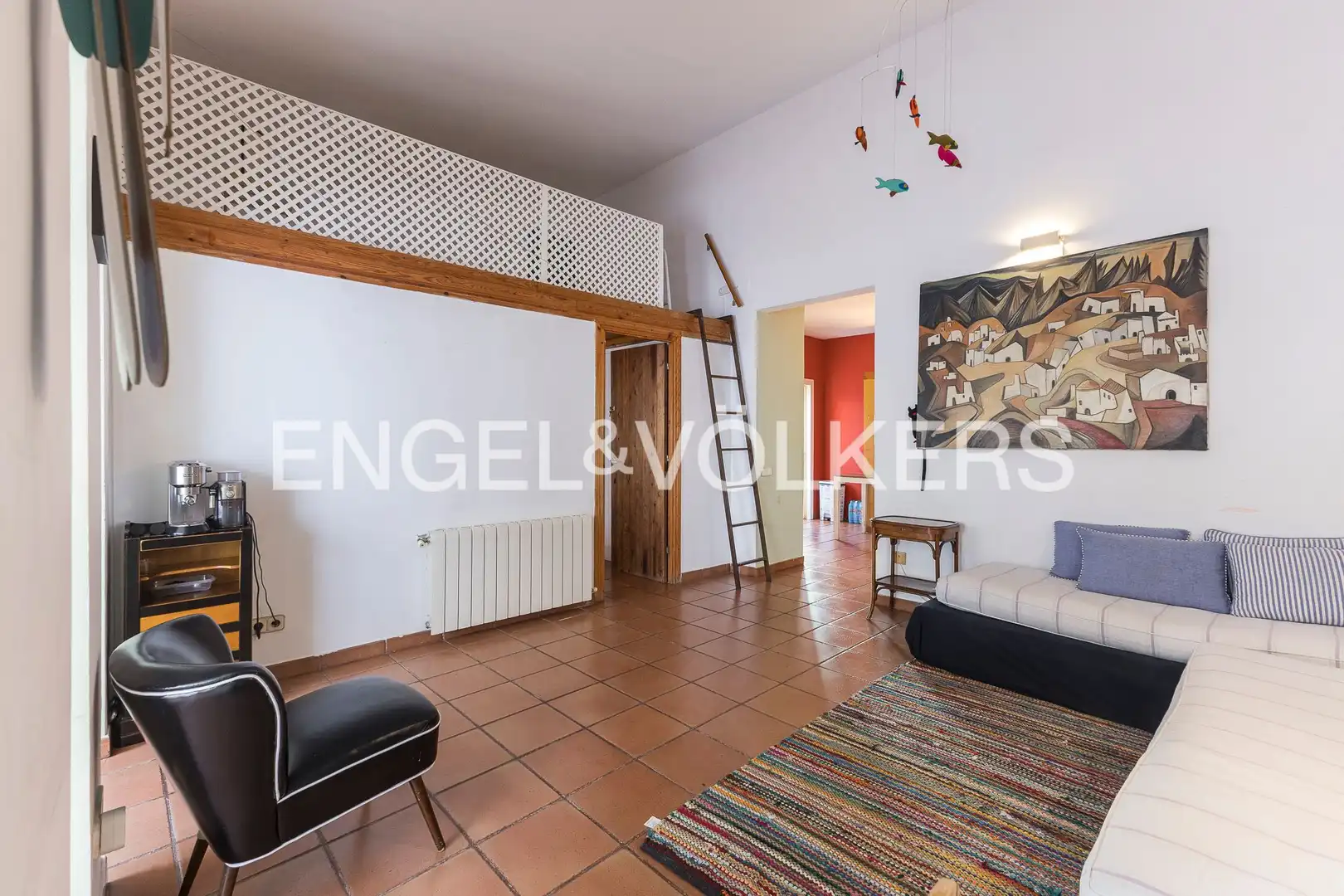 Living room of Houses for sale in Barcelona  with Heating, Terrace and Storage room