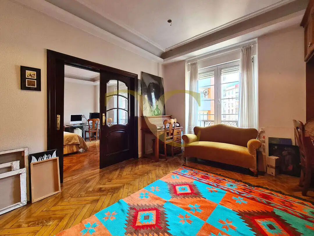 Living room of Flat for sale in Gijón   with Heating and Terrace