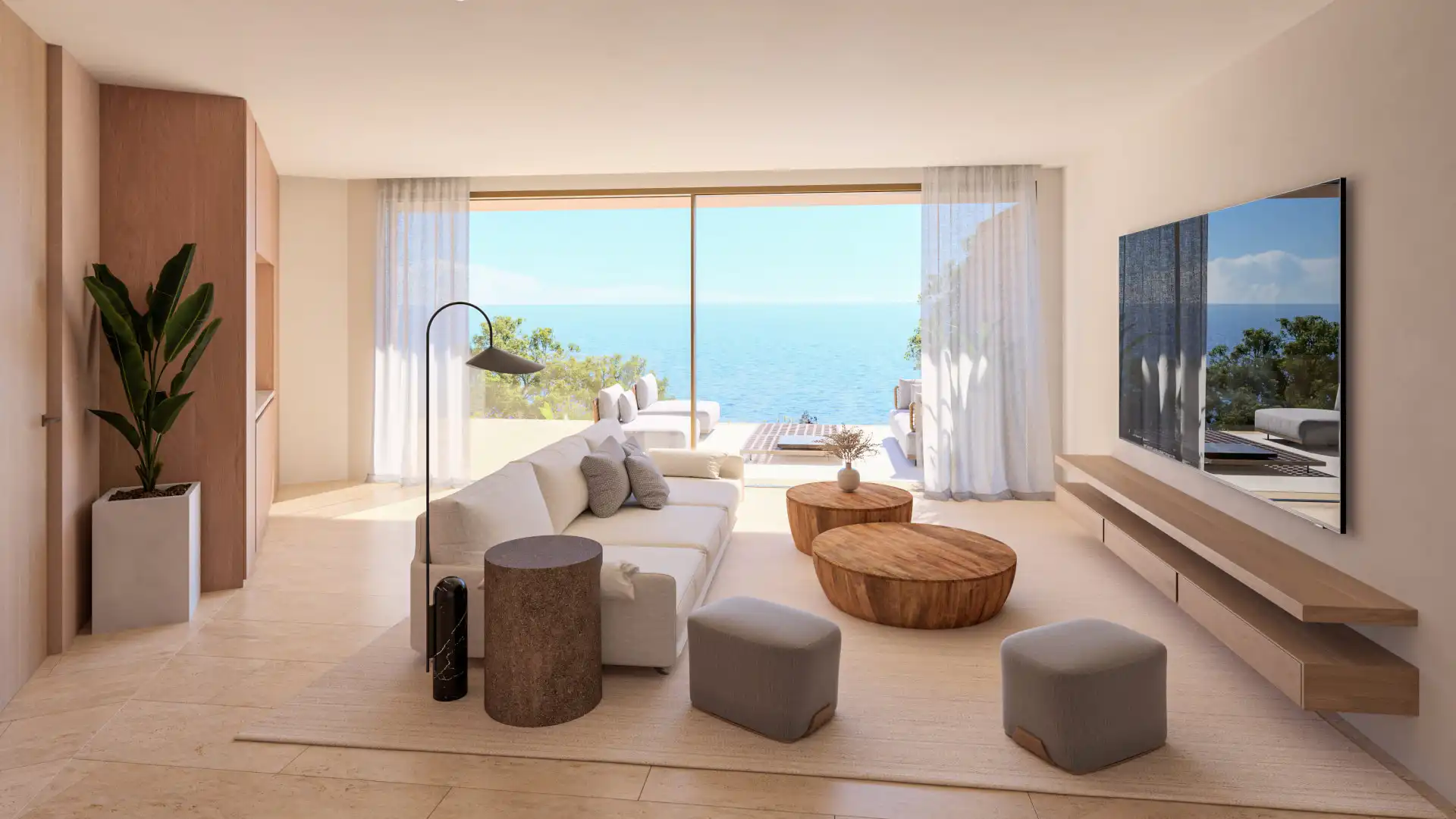 Sala d'estar de Casa o xalet en venda en Jávea / Xàbia amb Aire condicionat, Jardí privat i Terrassa