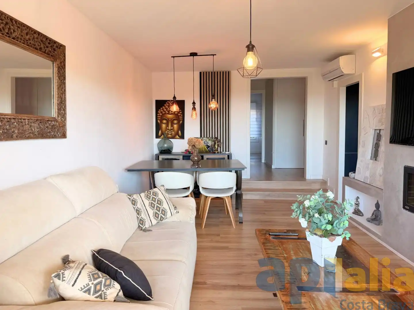 Living room of Apartments for sale in Castell d'Aro, Platja d'Aro i s'Agaró  with Air Conditioner, Heating and Private garden