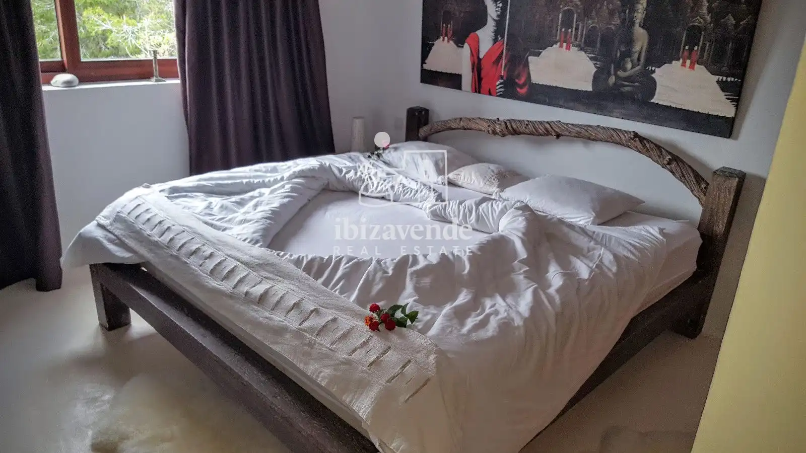 Bedroom of Houses for sale in Santa Eulària des Riu  with Air Conditioner, Private garden and Terrace