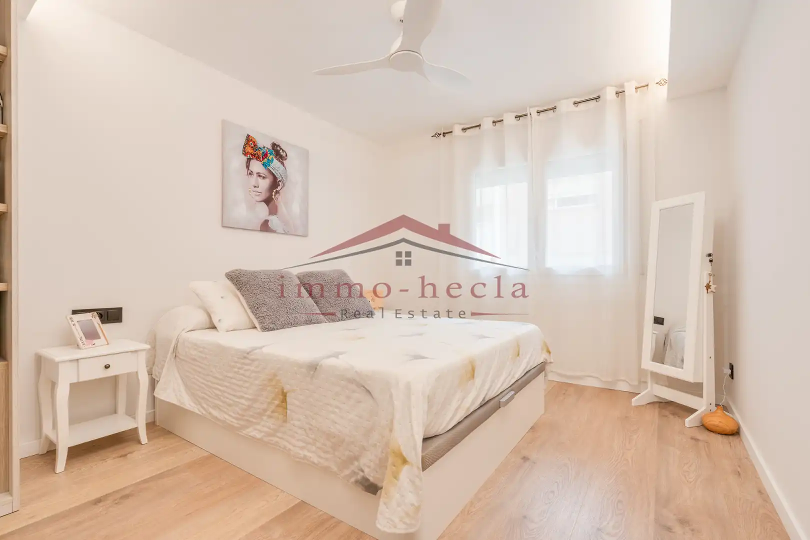 Schlafzimmer von Wohnung zum Verkauf in Santa Margarida de Montbui mit Heizung und Balkon