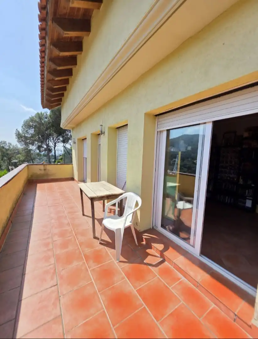 Terraza de Casa o chalet en venta en Sant Fost de Campsentelles con Aire acondicionado, Calefacción y Jardín privado