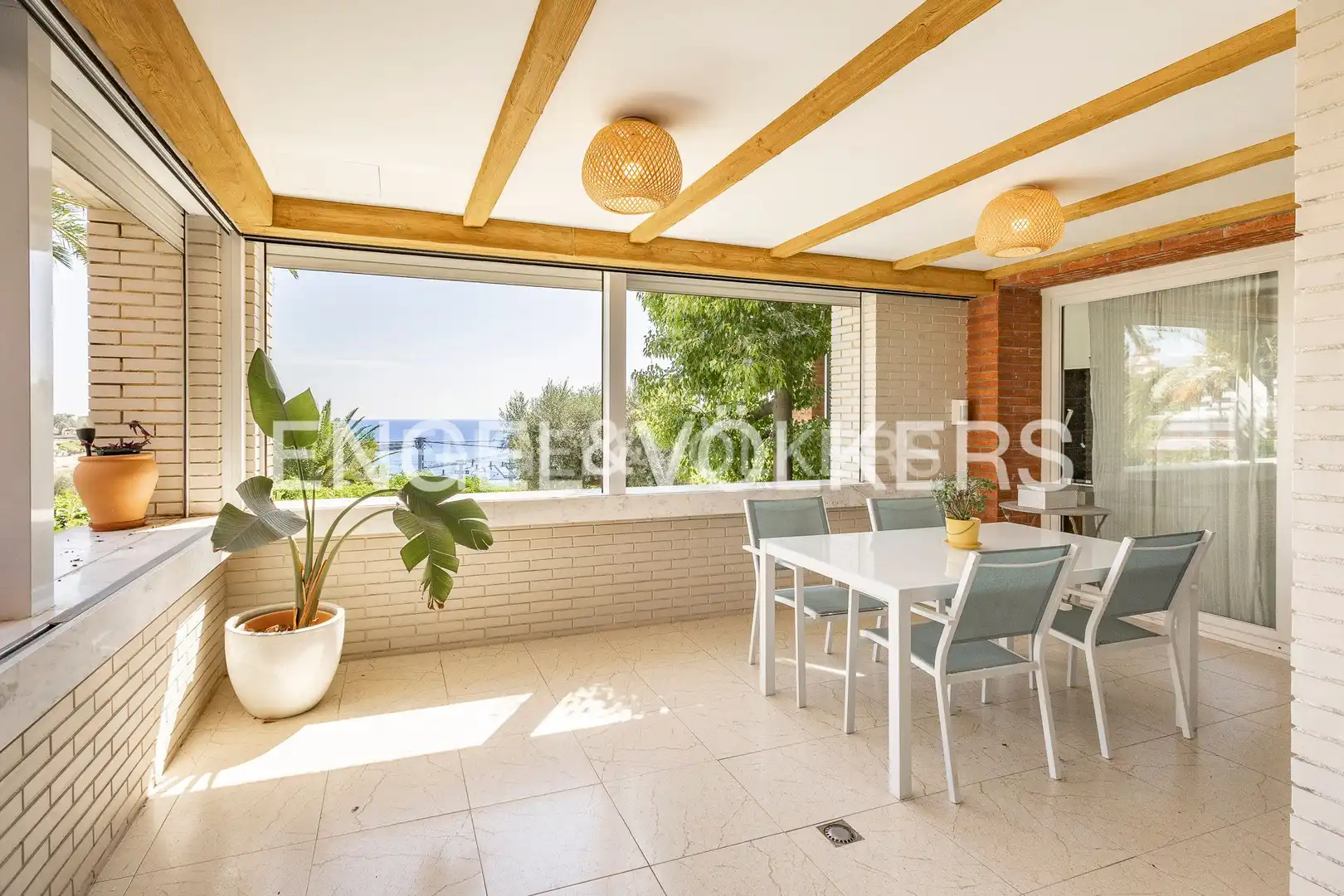 Terrasse von Wohnung zur Miete in Tarragona mit Klimaanlage, Heizung und Privatgarten