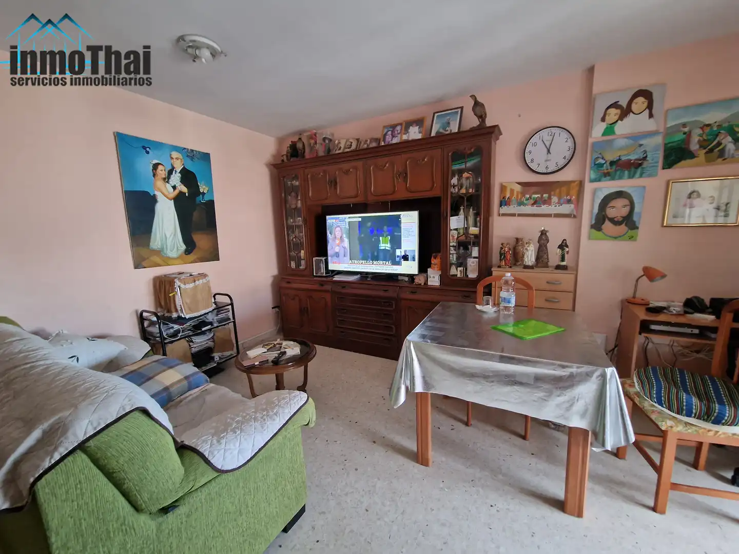 Living room of Flat for sale in Jerez de la Frontera  with Air Conditioner, Terrace and Furnished