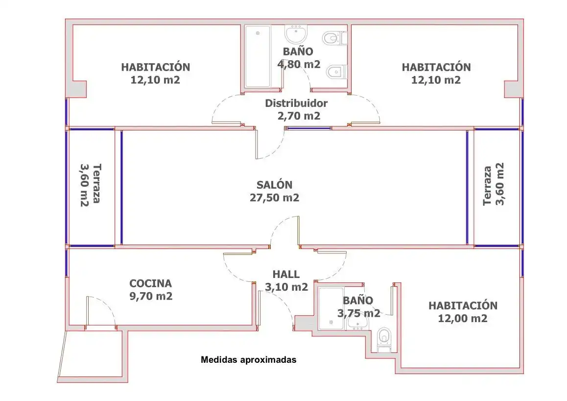 Piso en venta en  Pamplona / Iruña con Aire acondicionado, Calefacción y Parquet