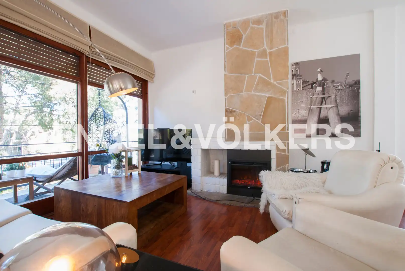 Sala d'estar de Casa o xalet en venda en Salou amb Aire condicionat, Jardí privat i Parquet
