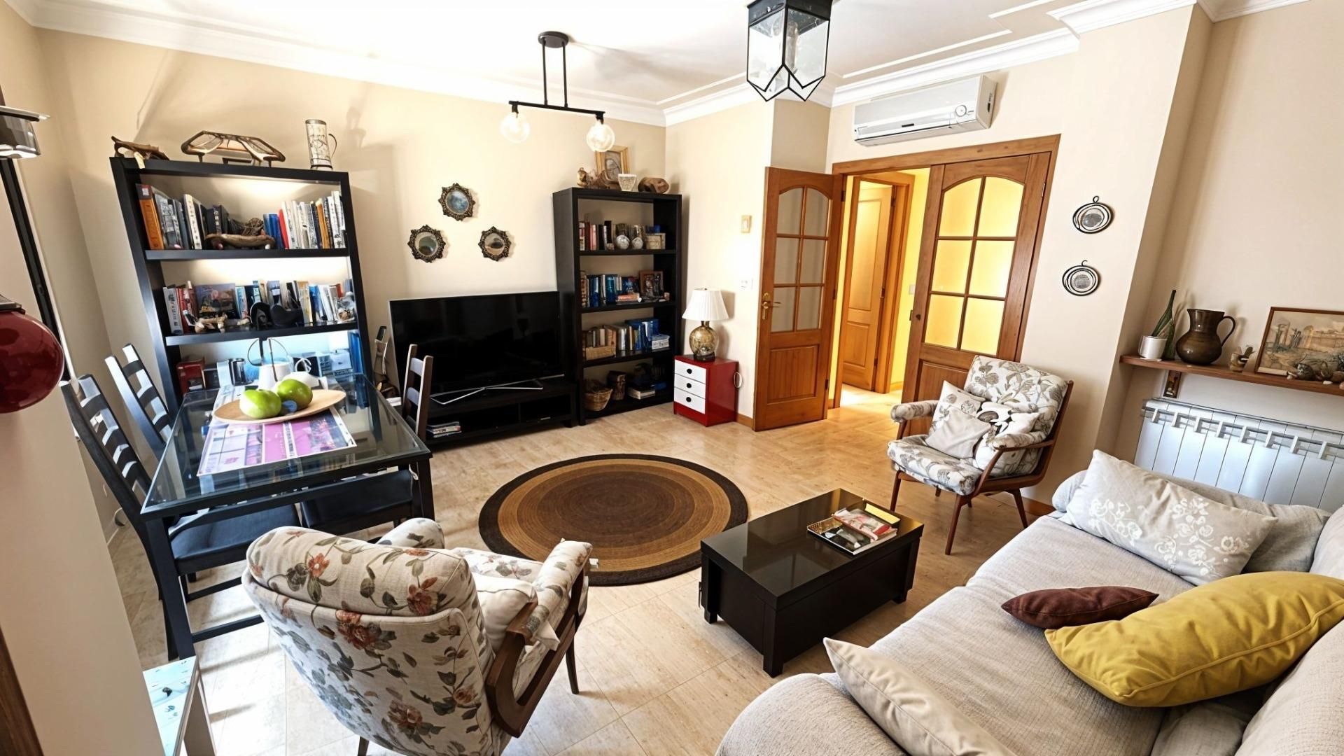 Living room of Flat for sale in La Roda  with Air Conditioner, Heating and Terrace