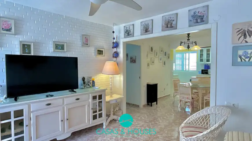 Living room of Flat for sale in La Manga del Mar Menor  with Air Conditioner, Terrace and Furnished