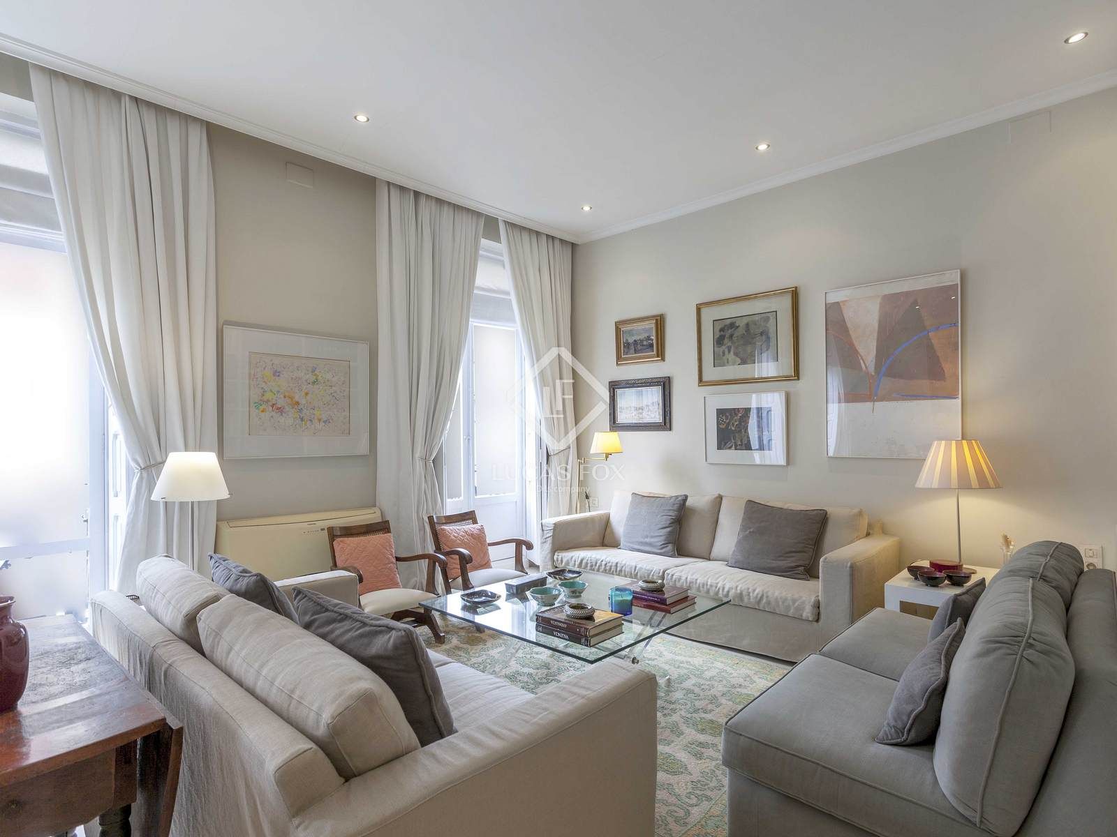 Sala d'estar de Pis de lloguer en  Valencia Capital amb Aire condicionat, Calefacció i Moblat