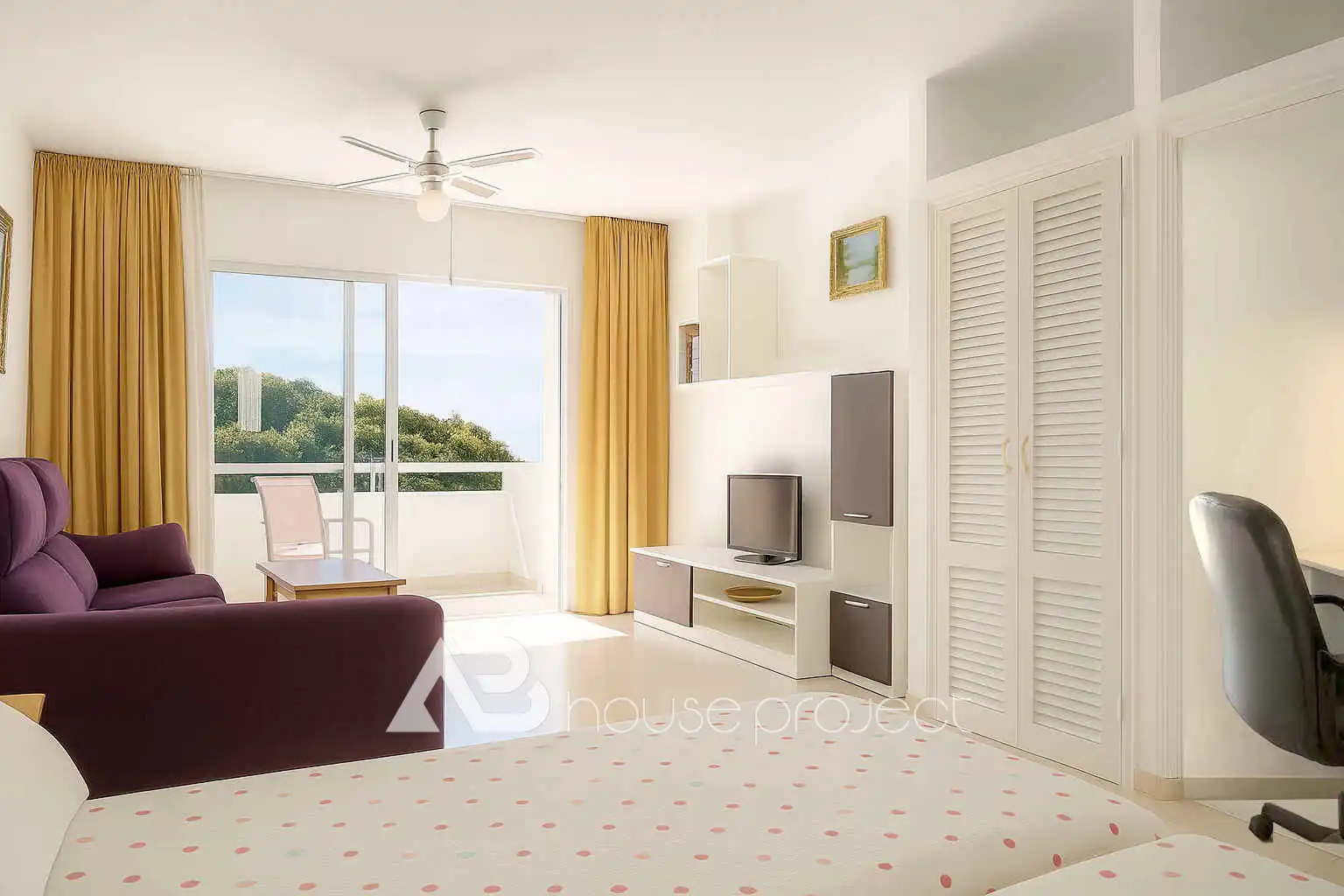 Schlafzimmer von Wohnung zum Verkauf in Adeje mit Terrasse, Möbliert und Gemeinschaftspool