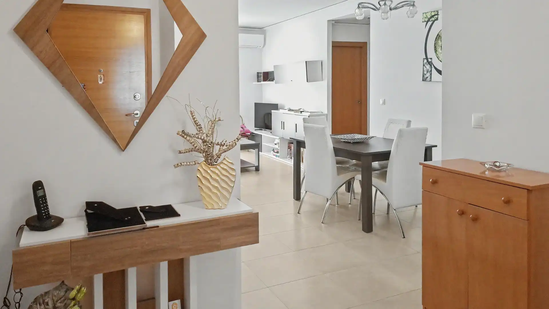 Sala de estar de Piso en venta en Dénia con Aire acondicionado, Calefacción y Terraza