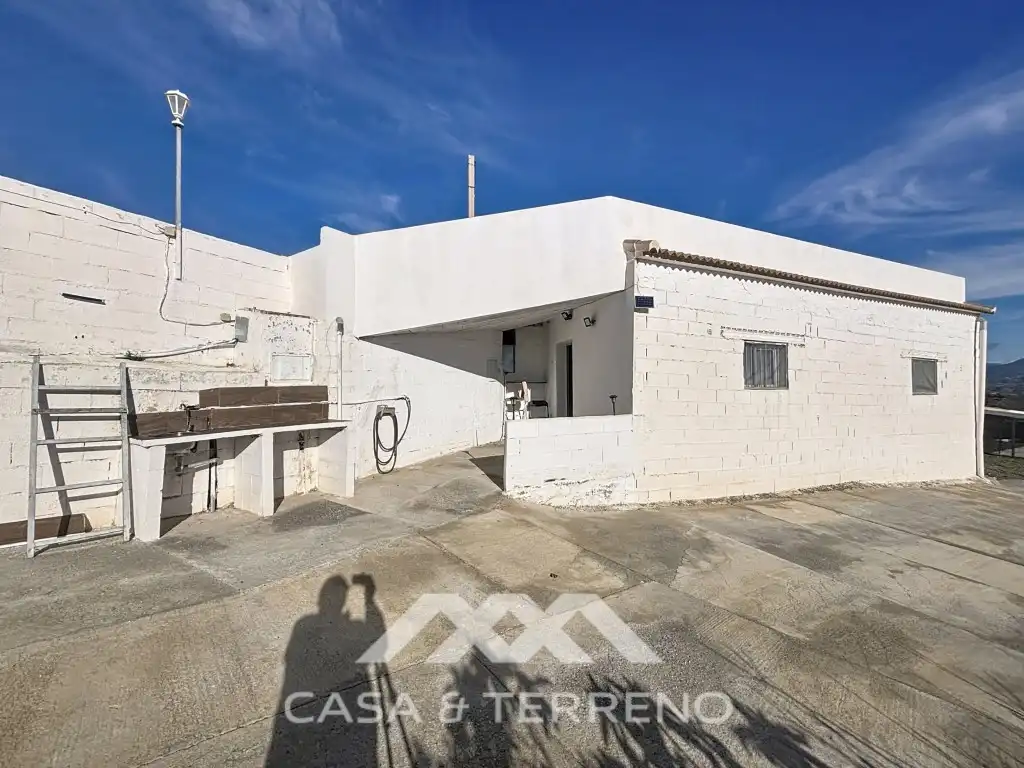 Vista exterior de Casa o chalet en venta en Macharaviaya con Aire acondicionado, Jardín privado y Terraza