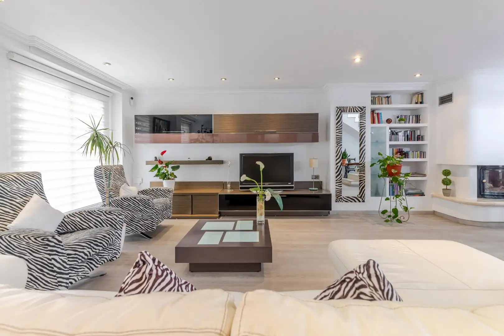 Sala de estar de Casa adosada en venta en Sagunto / Sagunt con Aire acondicionado, Calefacción y Terraza