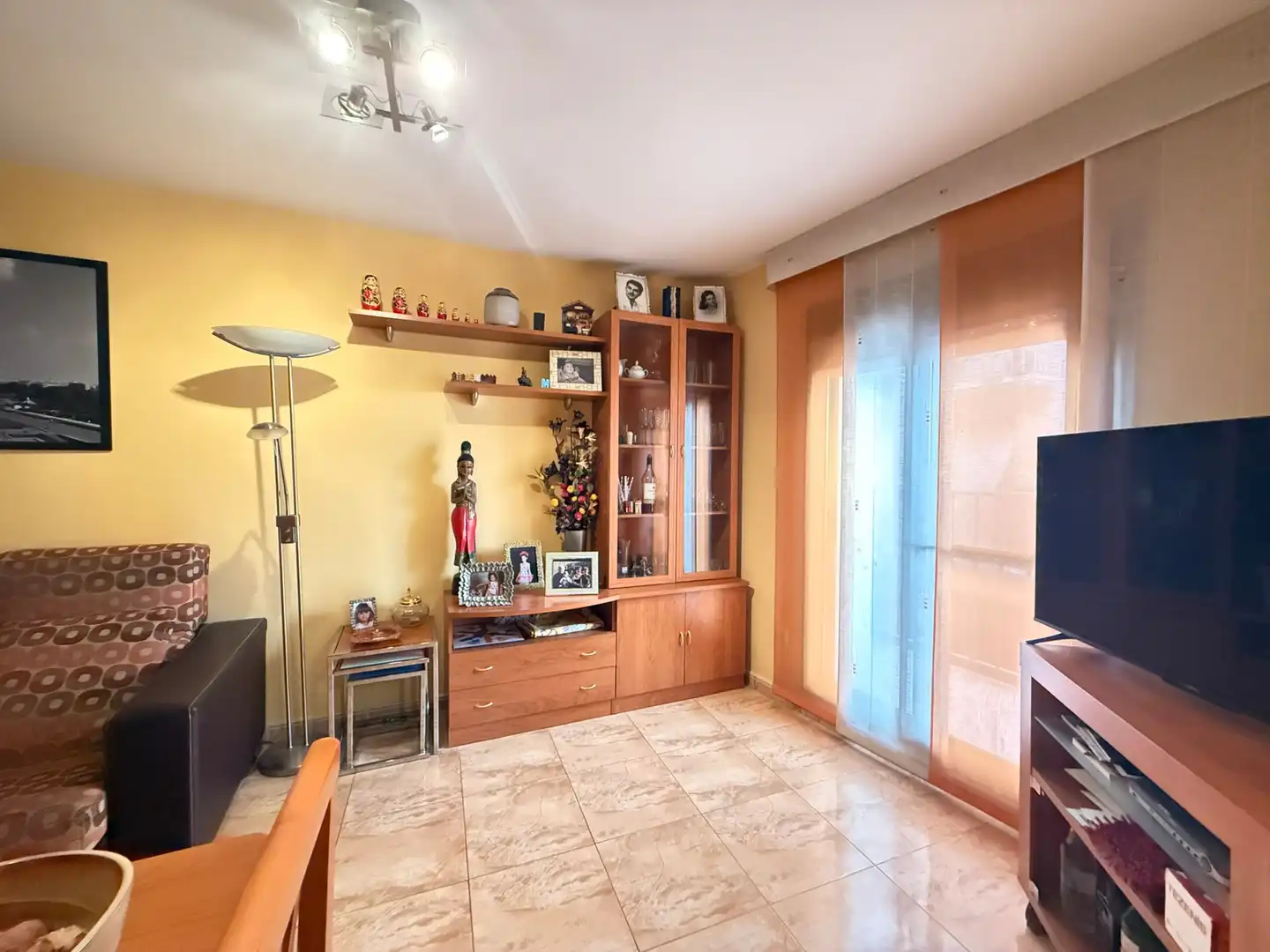 Sala de estar de Casa o chalet en venta en Caspe con Aire acondicionado, Calefacción y Trastero