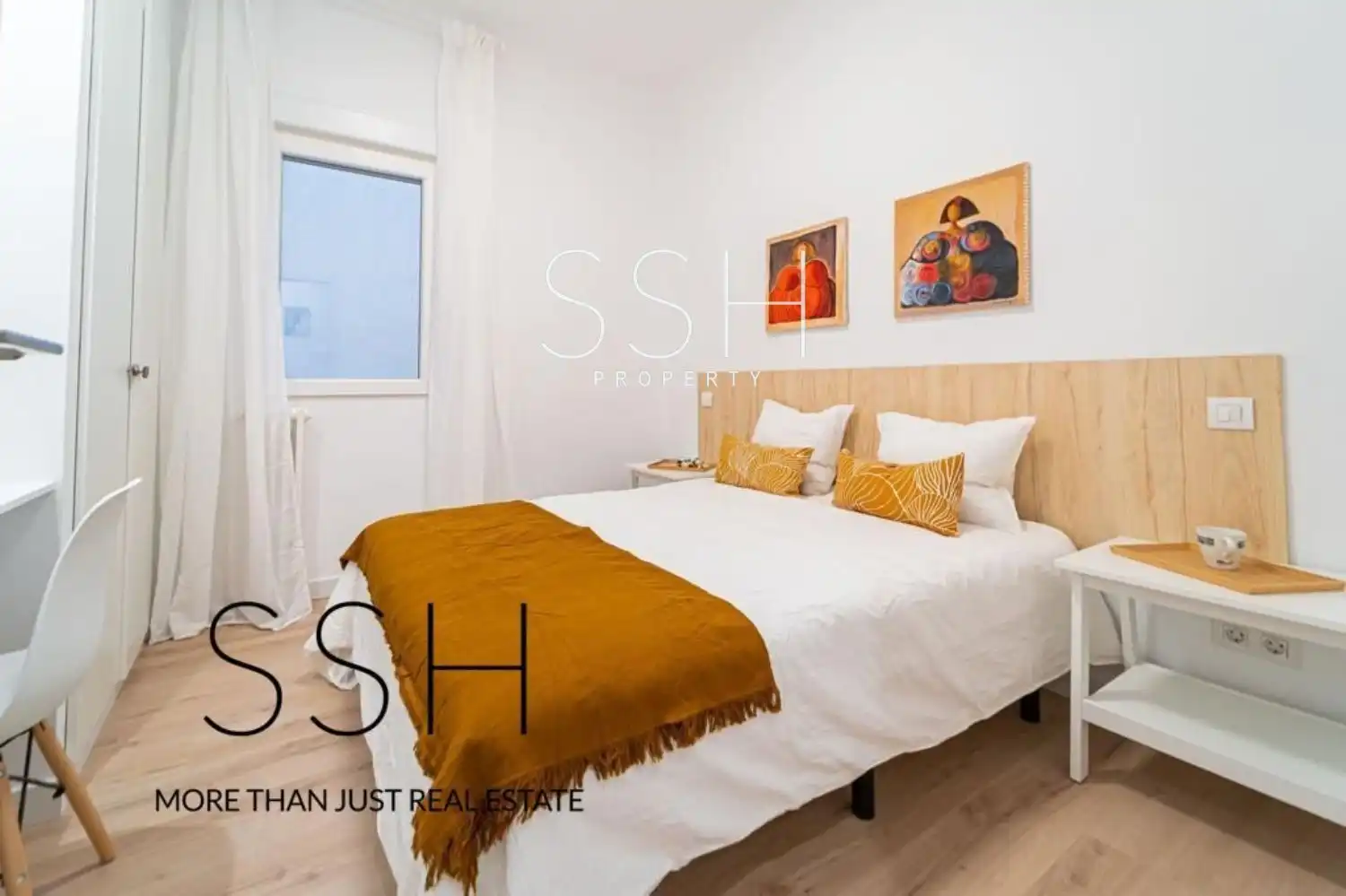 Bedroom of Flat for rent in Madrid  with Air Conditioner, Heating and Furnished