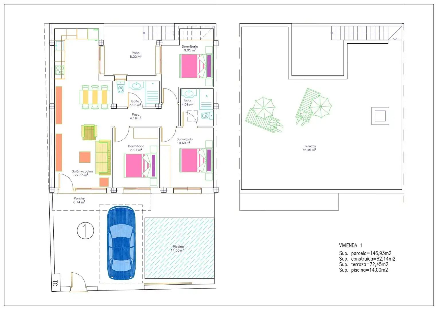 Casa con piscina in vendita a Campo de Murcia, imagen 11