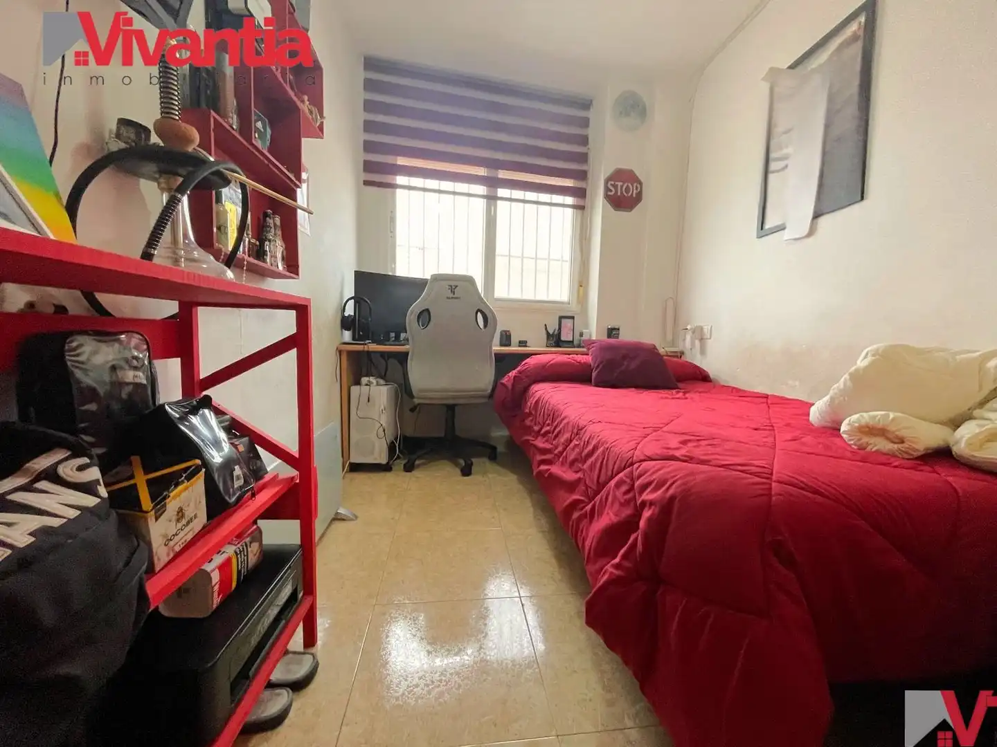Schlafzimmer von Dachboden zum Verkauf in Lorca mit Klimaanlage, Terrasse und Abstellraum