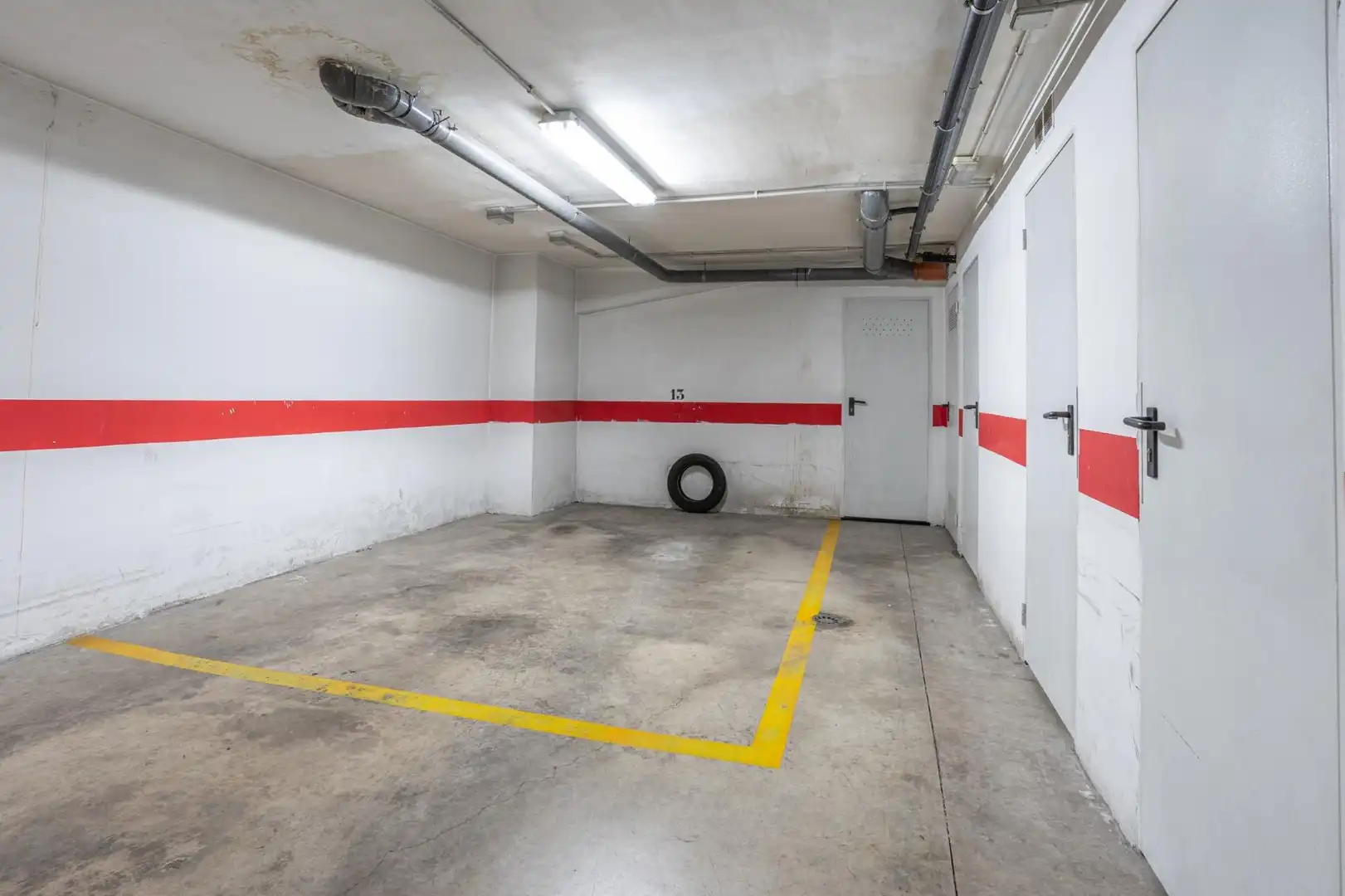 Parking of Flat for sale in Murcia  with Air Conditioner, Terrace and Storage room