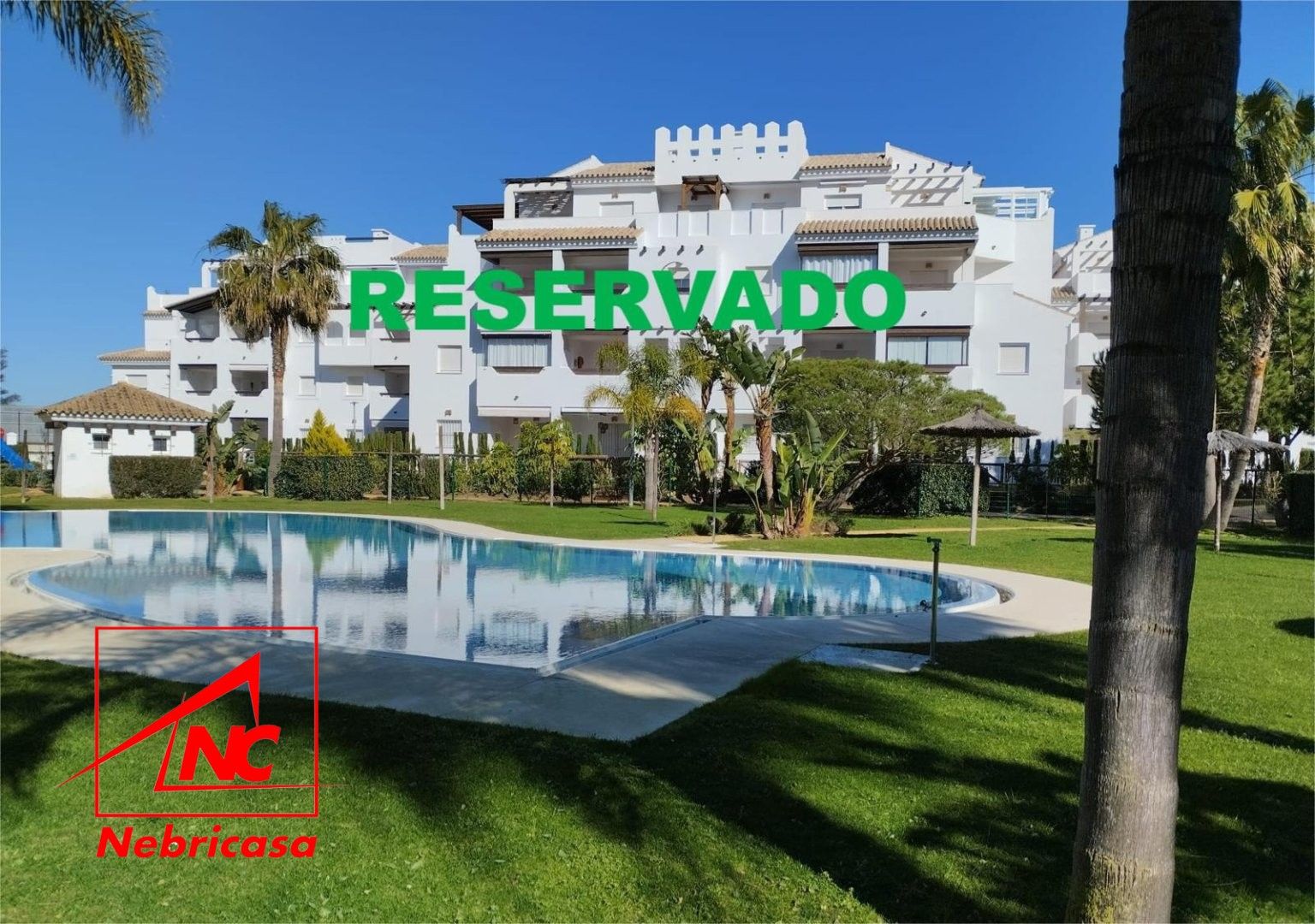 Garden of Flat for sale in Rota  with Air Conditioner, Terrace and Swimming Pool