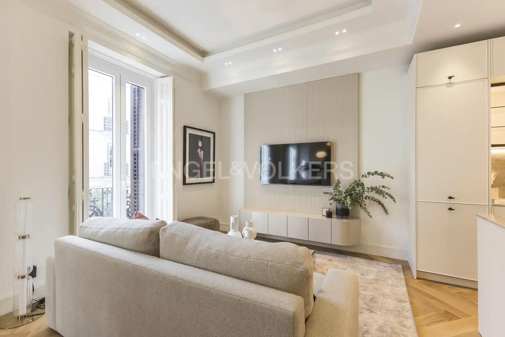 Wohnzimmer von Wohnung zur Miete in Barrio de Salamanca